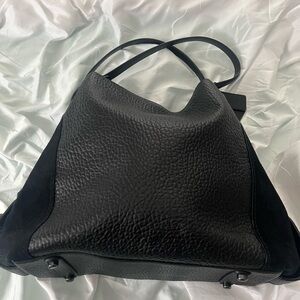 Coach Black Leather Tote Bag